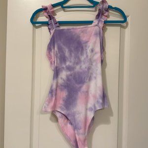 NWT Pink, Purple, and White Tie Dye Bodysuit